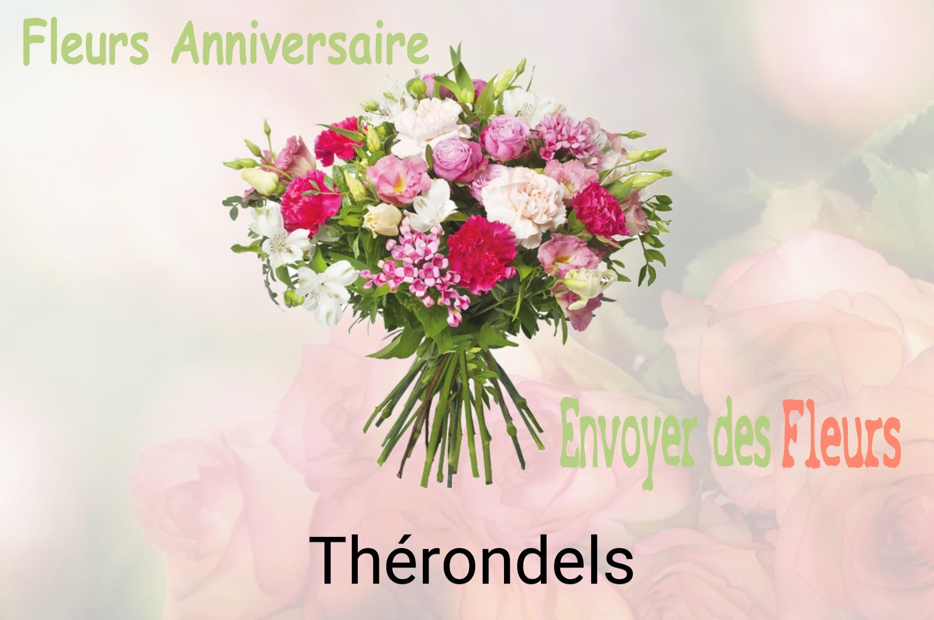 Bouquet de fleurs d’anniversaire livré à Thérondels